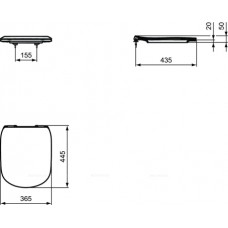Крышка-сиденье Ideal Standard Tesi Silk White T3527V1