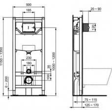 Инсталляция для унитаза Ideal Standard Prosys R020467
