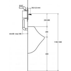 Кран нажимной встроенный для писсуара Ideal Standard B7391AA