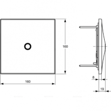 Настенная панель с ИК-датчиком Ideal Standard CERAPLUS A3732XJ