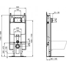 Встраиваемая инсталляция Ideal Standard PROSYS R027867