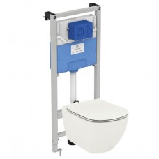 Комплект Ideal Standard Prosys Tesi с подвесным унитазом (матовый белый) и инсталляцией T0079V15SW