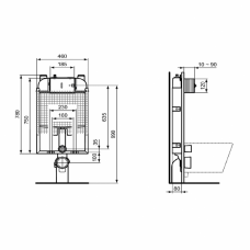 Встраиваемая инсталляция Ideal Standard PROSYS R020567