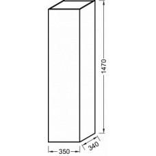 Шкаф-пенал Jacob Delafon Soprano 35 см EB984-M49 белый матовый