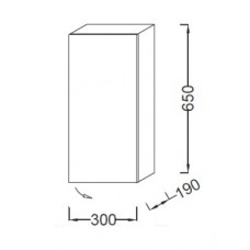 Шкаф-пенал Jacob Delafon Parallel 35 см EB513D-N18 белый