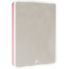 Зеркало-шкаф с подсветкой Jorno Pastel Pas.03.60/PI, розовый иней