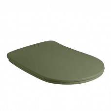 Сиденье для унитаза SLIM быстросъемное, цвет Verde, петли хром (микролифт), 539111