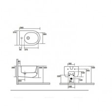 Биде подвесное Kerasan Flo 312301