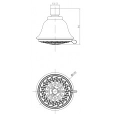 Верхний душ Lemark 5 функций, LM8040C