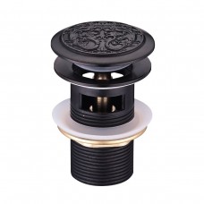 Донный клапан Lemark Jasmine, клик-клак, черная бронза LM6680ORB