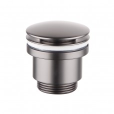 Донный клапан Lemark, клик-клак, универсальный, графит LM8500GM