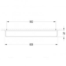 Вешалка для полотенца Omnires Darling 60,8 см (никель), DA70216NI