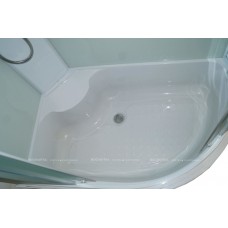 Душевая кабина Parly Bianco Эконом 120х80 см EB122P-R стекло прозрачное с узором
