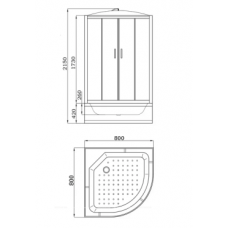 Душевая кабина Parly EC82P