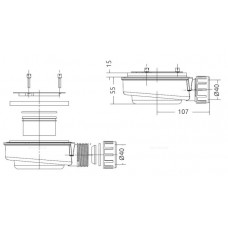 Сифон для поддонов Radaway HS1