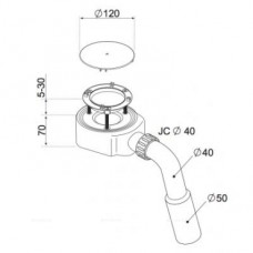 Сифон для поддонов Radaway R510
