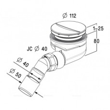 Сифон для поддонов Radaway TB90P