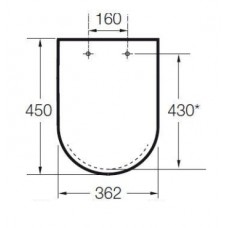 Крышка-сиденье Roca Meridian Soft Close 8012A200B с микролифтом