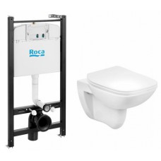 Комплект инсталляция с подвесным унитазом Roca Debba Pack 893104970