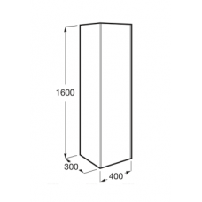 Шкаф-пенал Roca Inspira 857004402 L тёмный дуб
