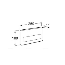 Кнопка смыва Roca PL-3 890097104 нержавеющая сталь