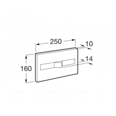 Кнопка смыва Roca In-Wall 890096000, белый
