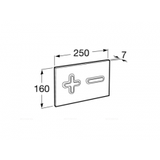 Кнопка смыва Roca In-Wall 890085002, хром