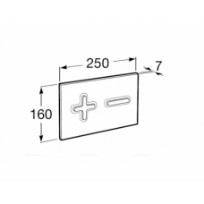 Кнопка смыва Roca Dual 890085001 хром