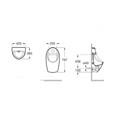 Писсуар Roca Euret 35945E000