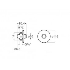 Сливной механизм для писсуара Roca Instant 5A9077C00