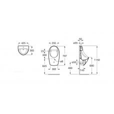 Писсуар Roca Euret 35945H000