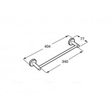 Полотенцедержатель Roca Superinox 817307002 матовый серый