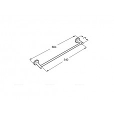Полотенцедержатель Roca Superinox 817308002 матовый серый