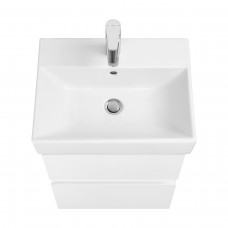 Тумба с раковиной Roca Oleta 50 белый матовый, 2 ящика, 857638501