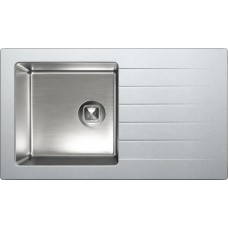 Мойка кухонная Tolero Twist TTS-860 474414 серый металлик