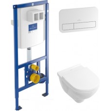 Комплект Villeroy & Boch O Novo 5660D301 с кнопкой смыва