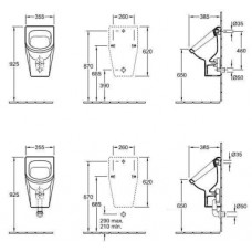Писсуар Villeroy&Boch Omnia Architectura 55740001 альпийский белый