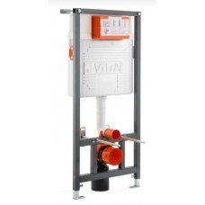 Комплект безободкового унитаза VitrA Sento Hygiene 9830B003-7207, кнопка глянцевый хром