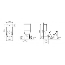 Унитаз-компакт Vitra Conforma 9832B003-7204 Special Needs крышка стандарт