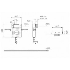 Смывной бачок скрытого монтажа для унитаза VitrA V12 762-1740-01