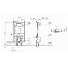 Инсталляция VitrA V8 для унитаза 768-5800-01