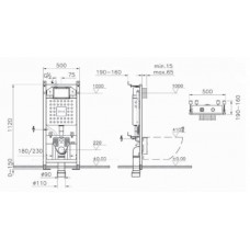 Инсталляция VitrA V12 для унитаза 762-5800-01