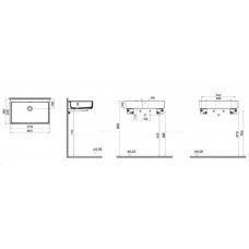 Раковина VitrA ArchiPlan 60 см 7404B003-0012, белая