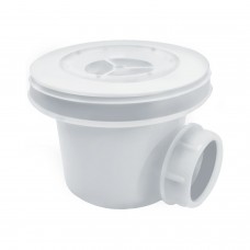 Сифон Wasserkraft D454 для поддонов из искусственного камня, белый