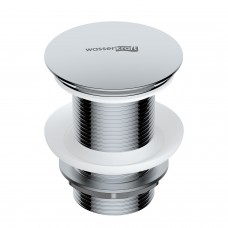 Донный клапан Wasserkraft A244 Push-up без перелива, хром
