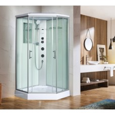 Душевая кабина WeltWasser WW500 90х90 см Nesse 904 профиль хром, стекло прозрачное