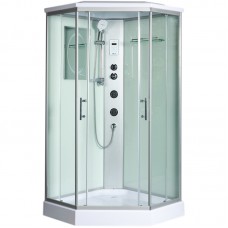 Душевая кабина WeltWasser WW500 90х90 см Nesse 904 профиль хром, стекло прозрачное