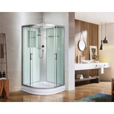 Душевая кабина WeltWasser WW500 80х80 см Werra 801 профиль хром, стекло прозрачное