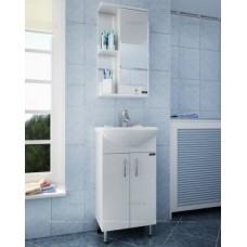 Зеркальный шкаф СаНта Ника 40 см 101081 белый