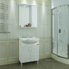 Зеркальный шкаф СаНта Дублин 60 см 123002 белый